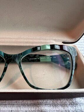 Green bicolour acetate Lamarca eye frames